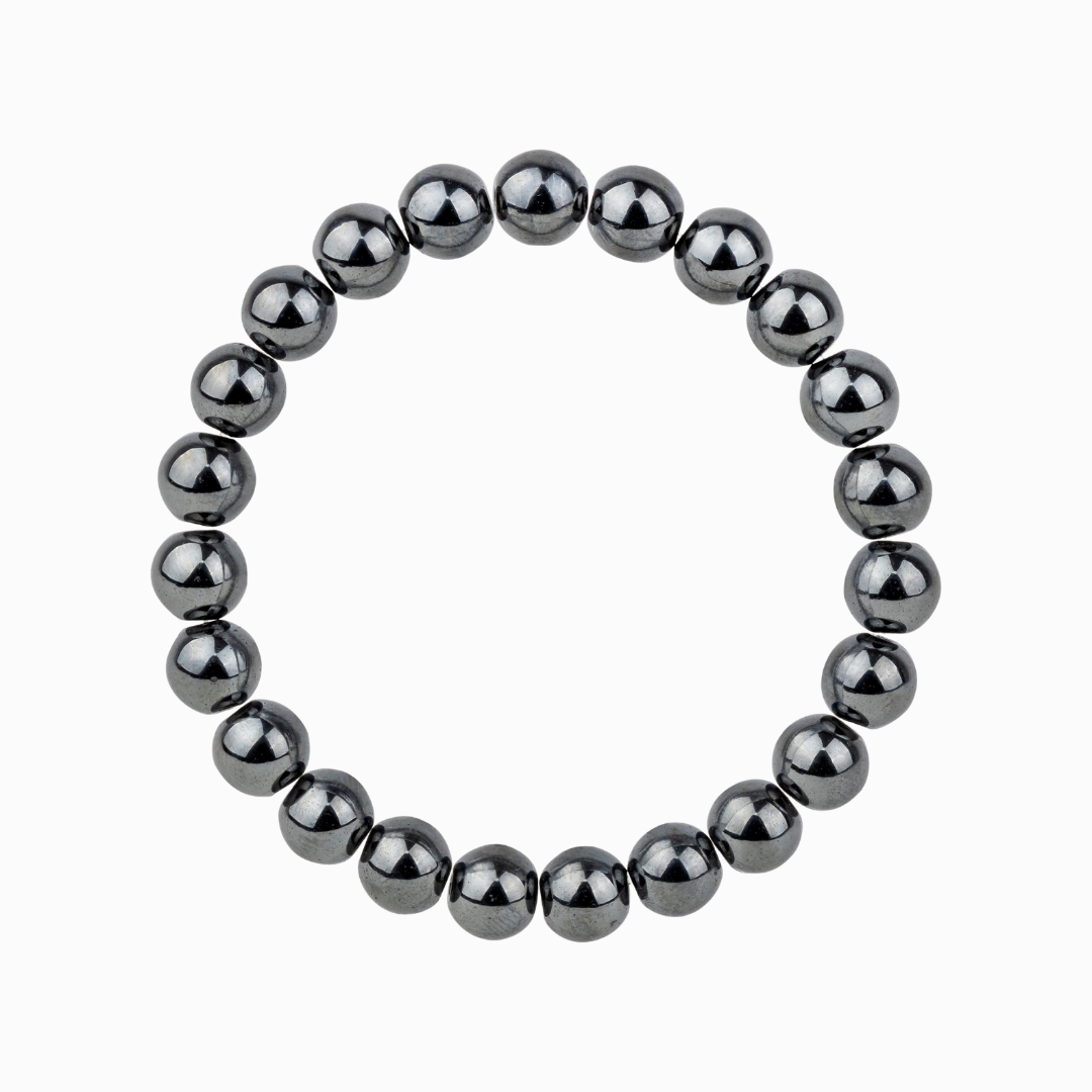 Bracelet en Hématite naturelle - Qualité A (boules 8mm)