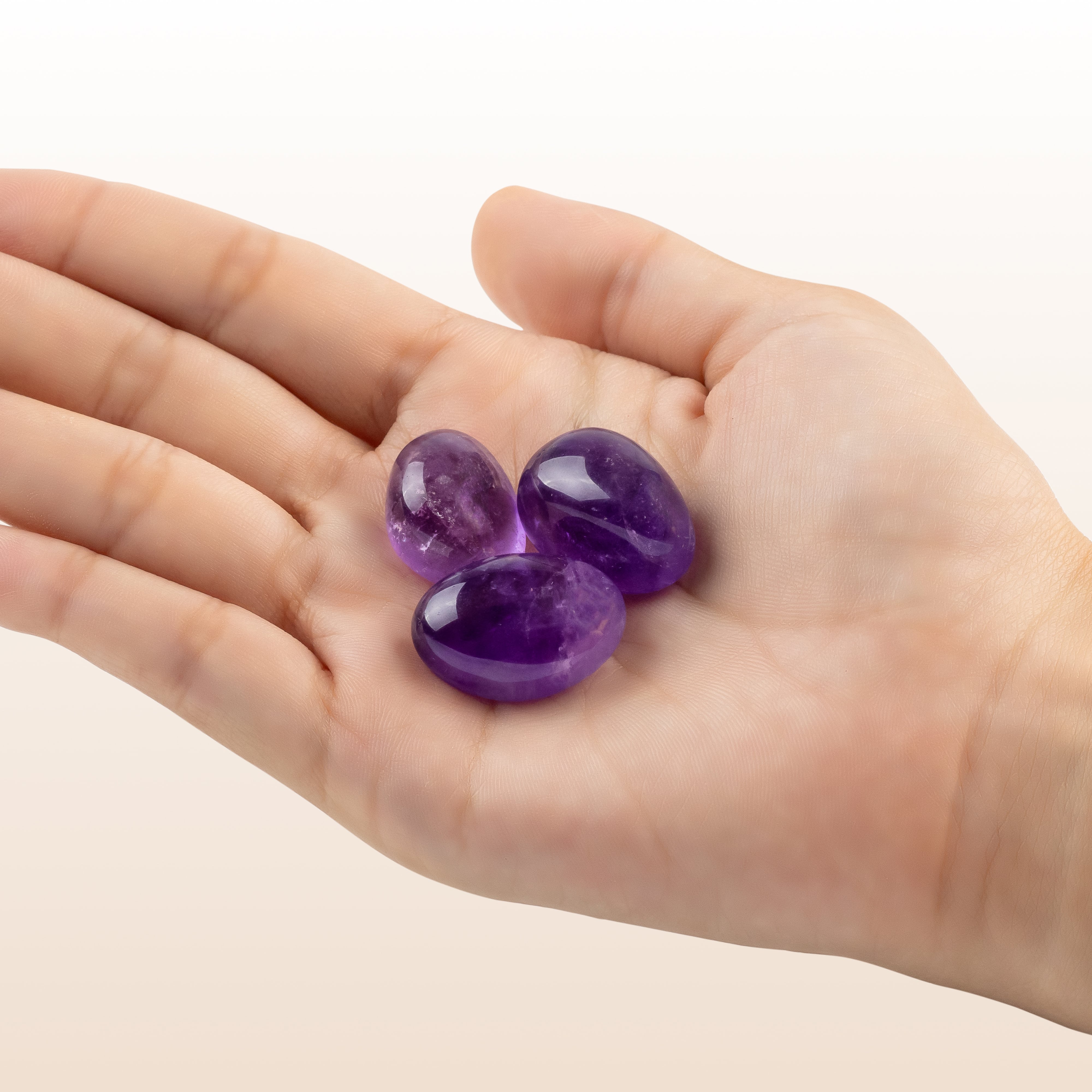 Amethyst tumbled stone