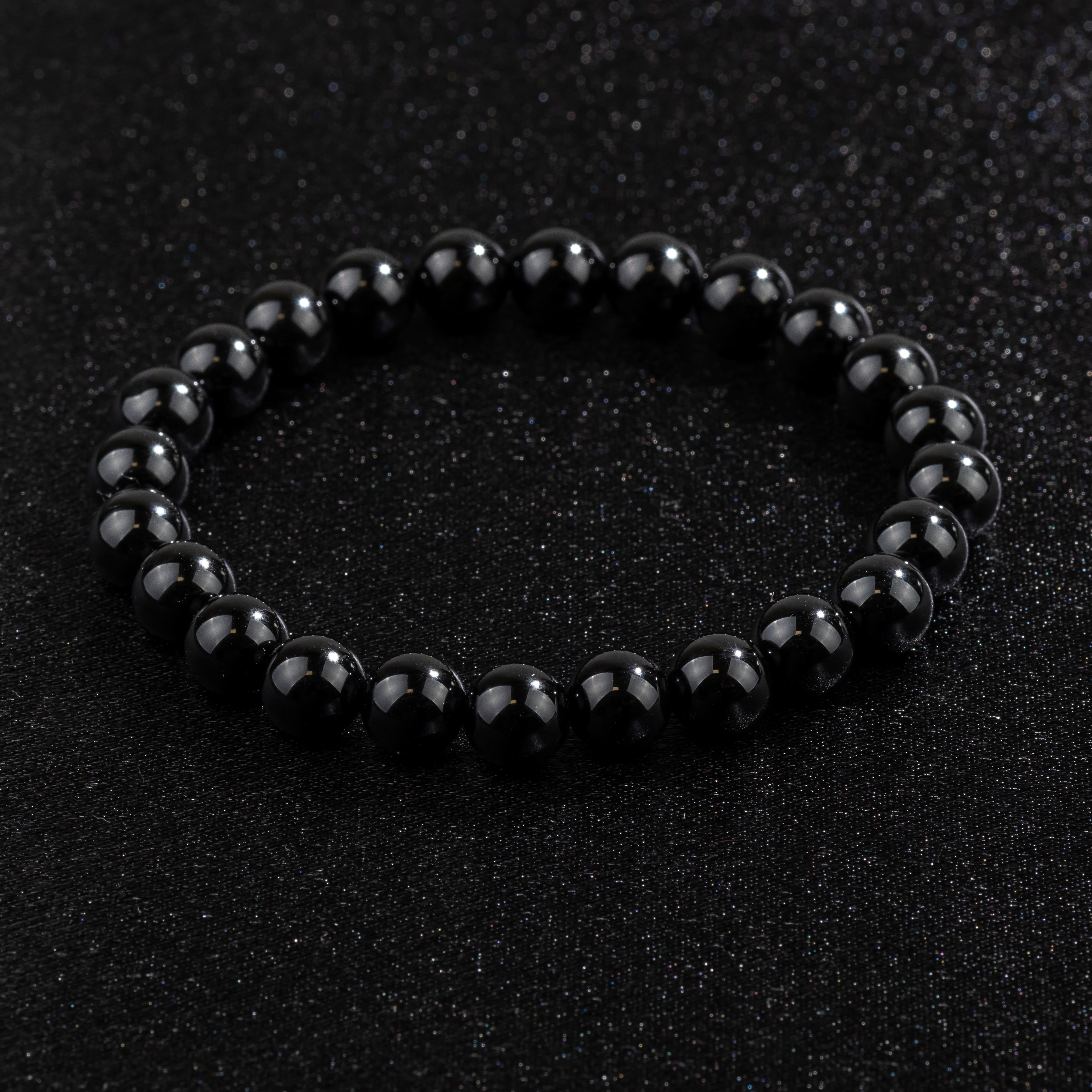 Bracelet en Onyx naturel - Qualité A (boules 8mm) - OFFERT À PARTIR DE 180€ DE COMMANDE