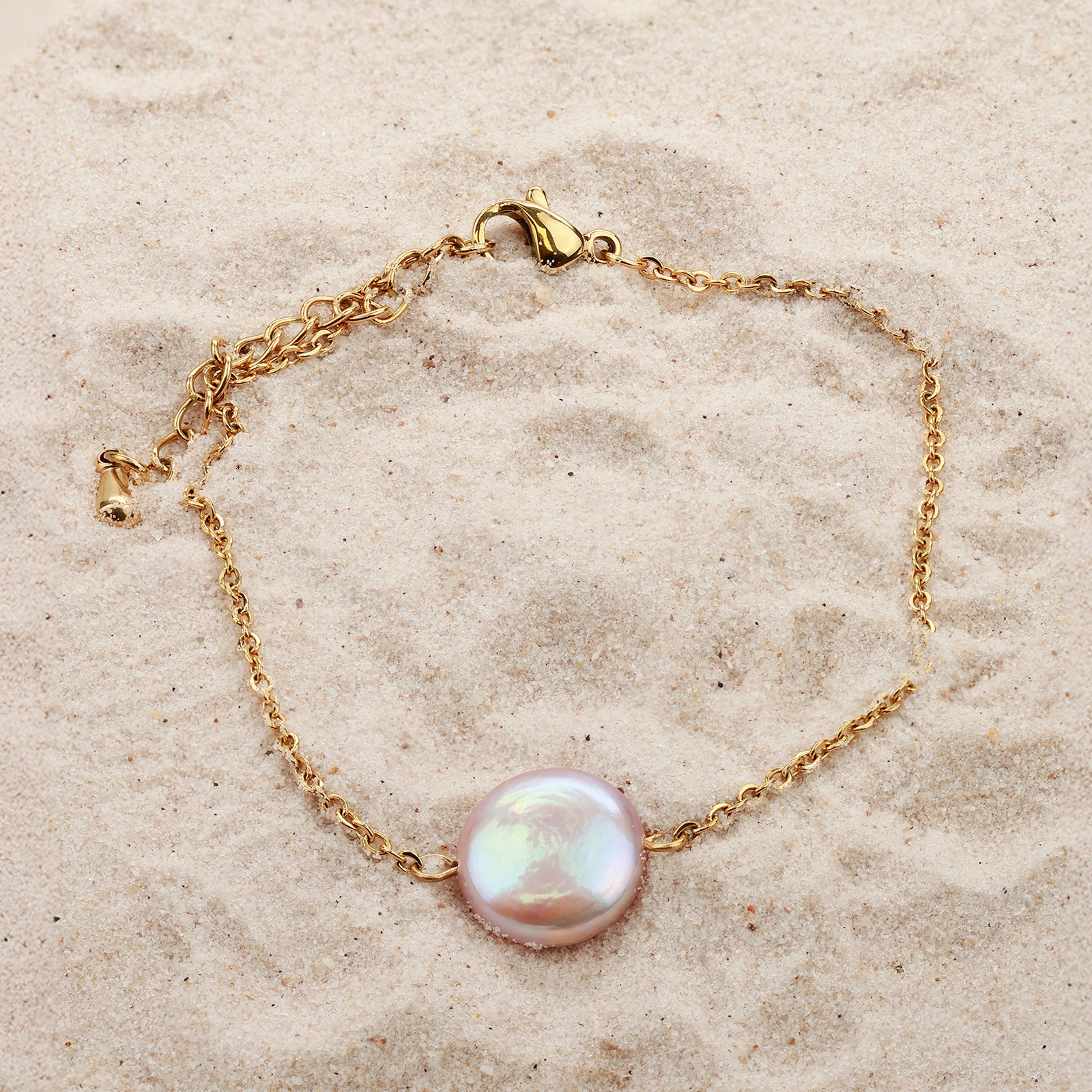 Bracelet Perla – Véritable perle organique & dorure 18K