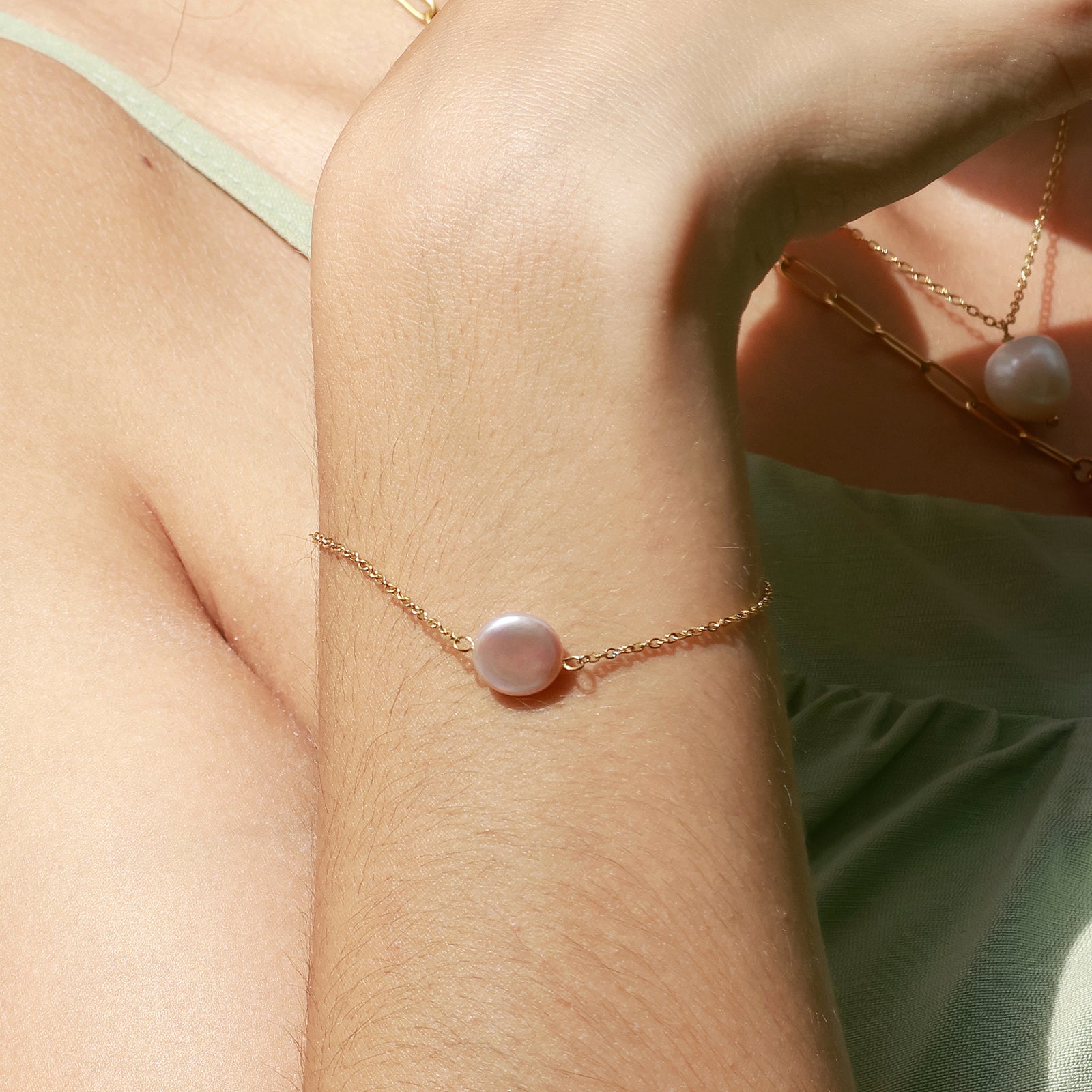 Bracelet Perla – Véritable perle organique & dorure 18K