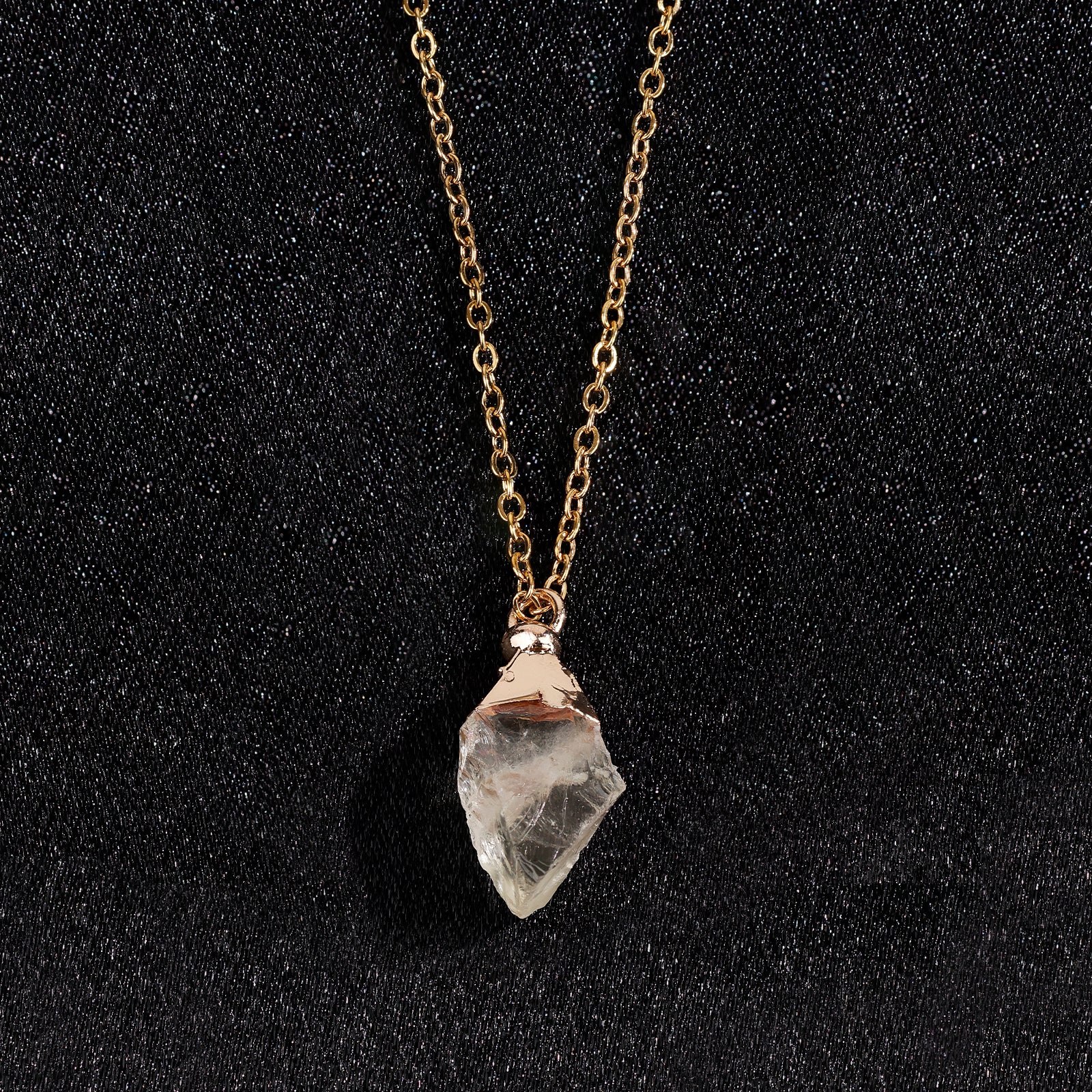 Collier en Citrine naturel - Novembre (pierre brute)
