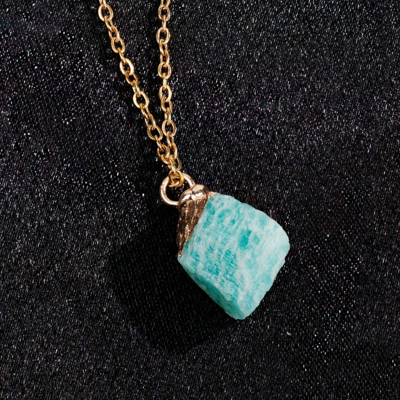 Collier en Émeraude naturelle - Mai (pierre brute)