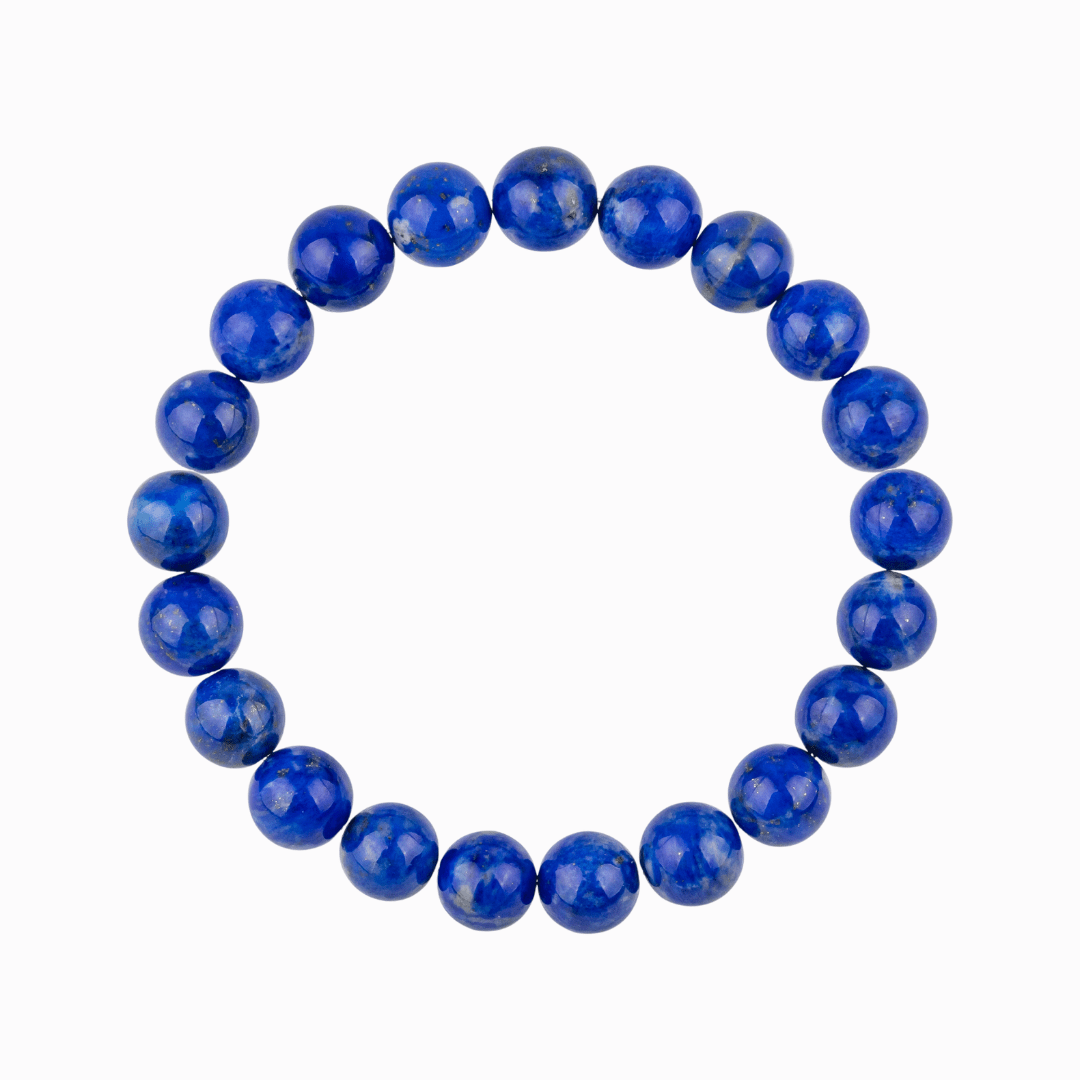 Bracelet Homme en Lapis-Lazuli naturel qualité A (boules 8mm)