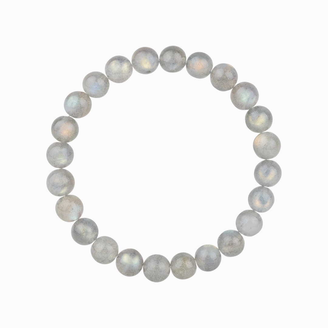 Bracelet Homme en Labradorite naturelle qualité AAA (boules 8mm)