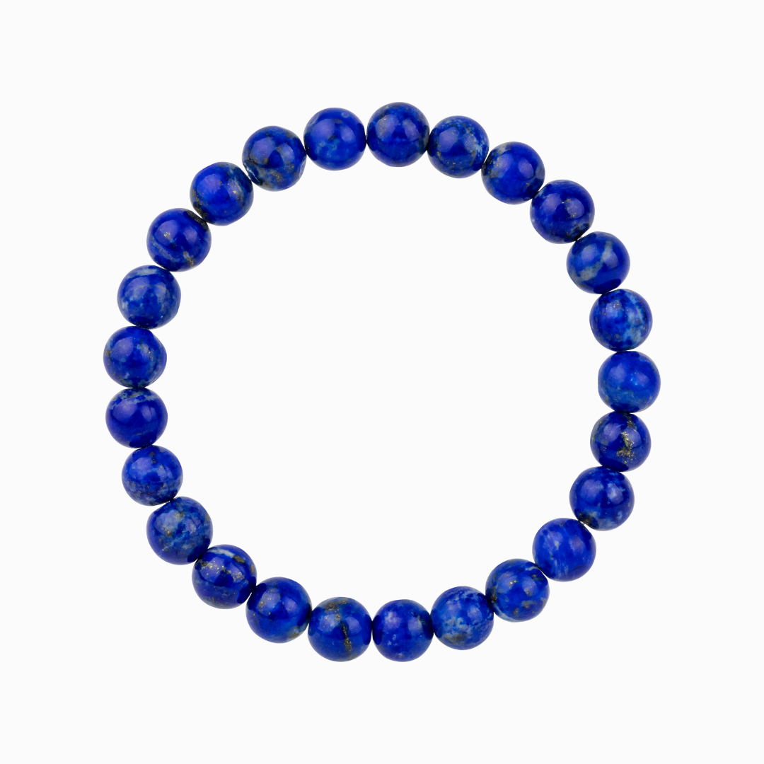 Bracelet Homme en Lapis-Lazuli naturel qualité AAA (boules 8mm)