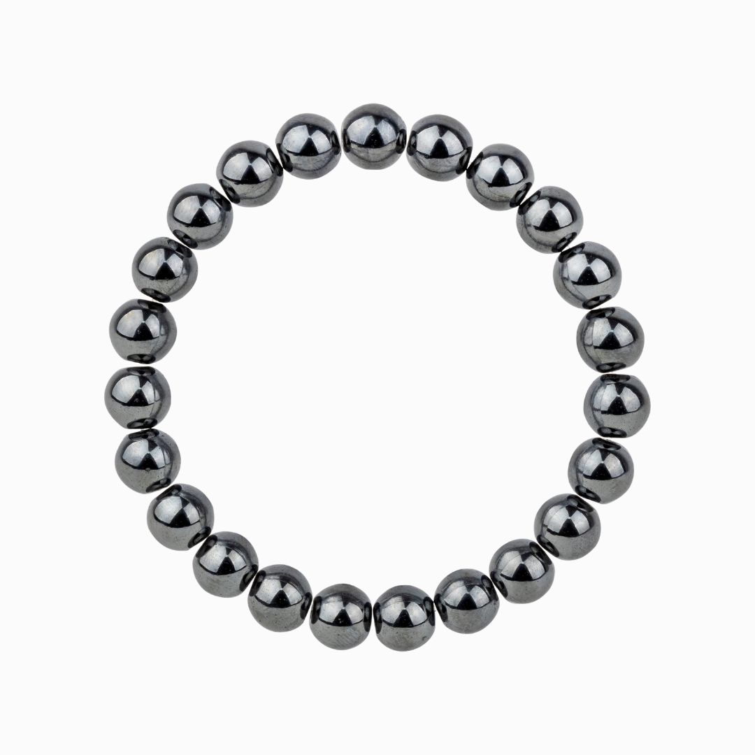 Bracelet Femme en Hématite naturelle qualité A (boules 8mm)