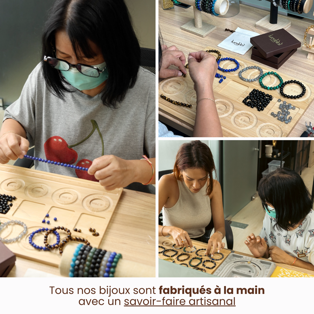 Bracelet en Améthyste et Amulette Sacrée en Améthyste AAA – Calme Spirituel & Clarté