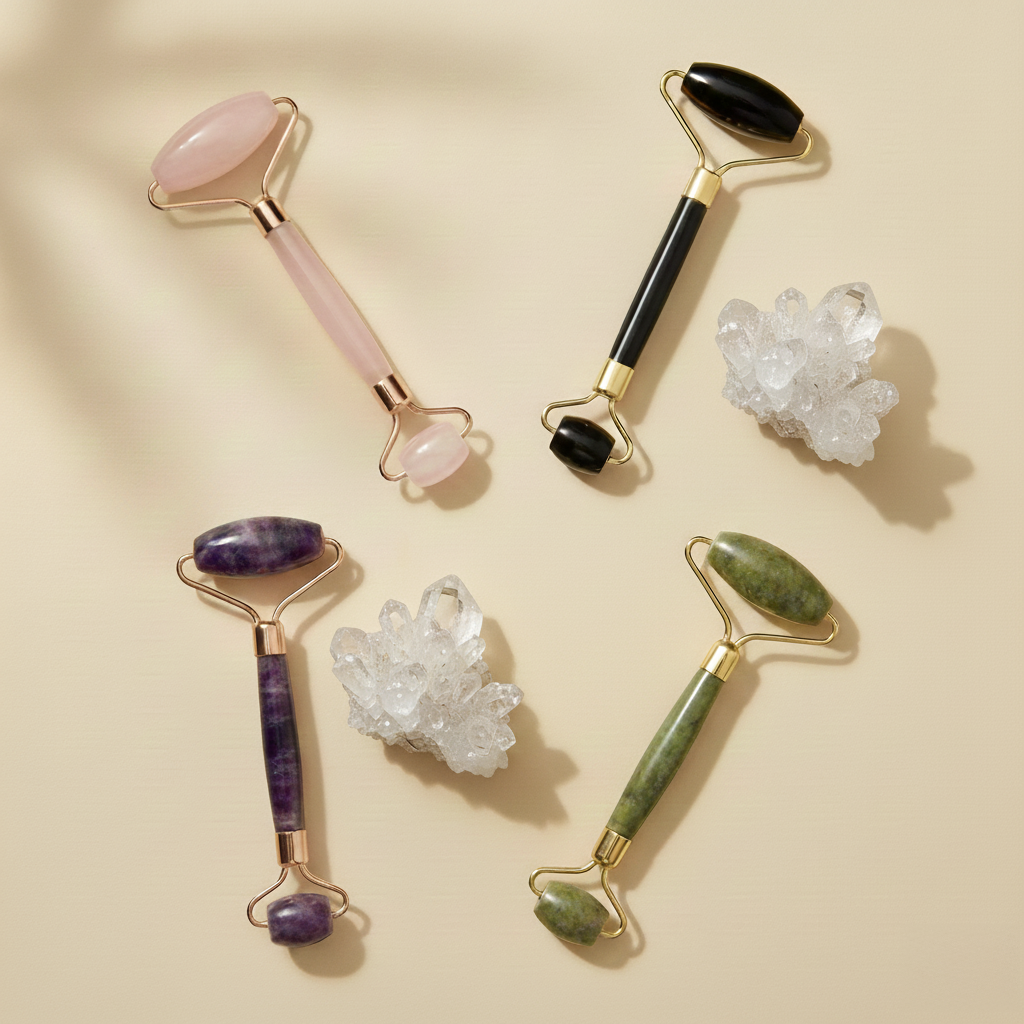 Rouleau de massage en pierre naturelle