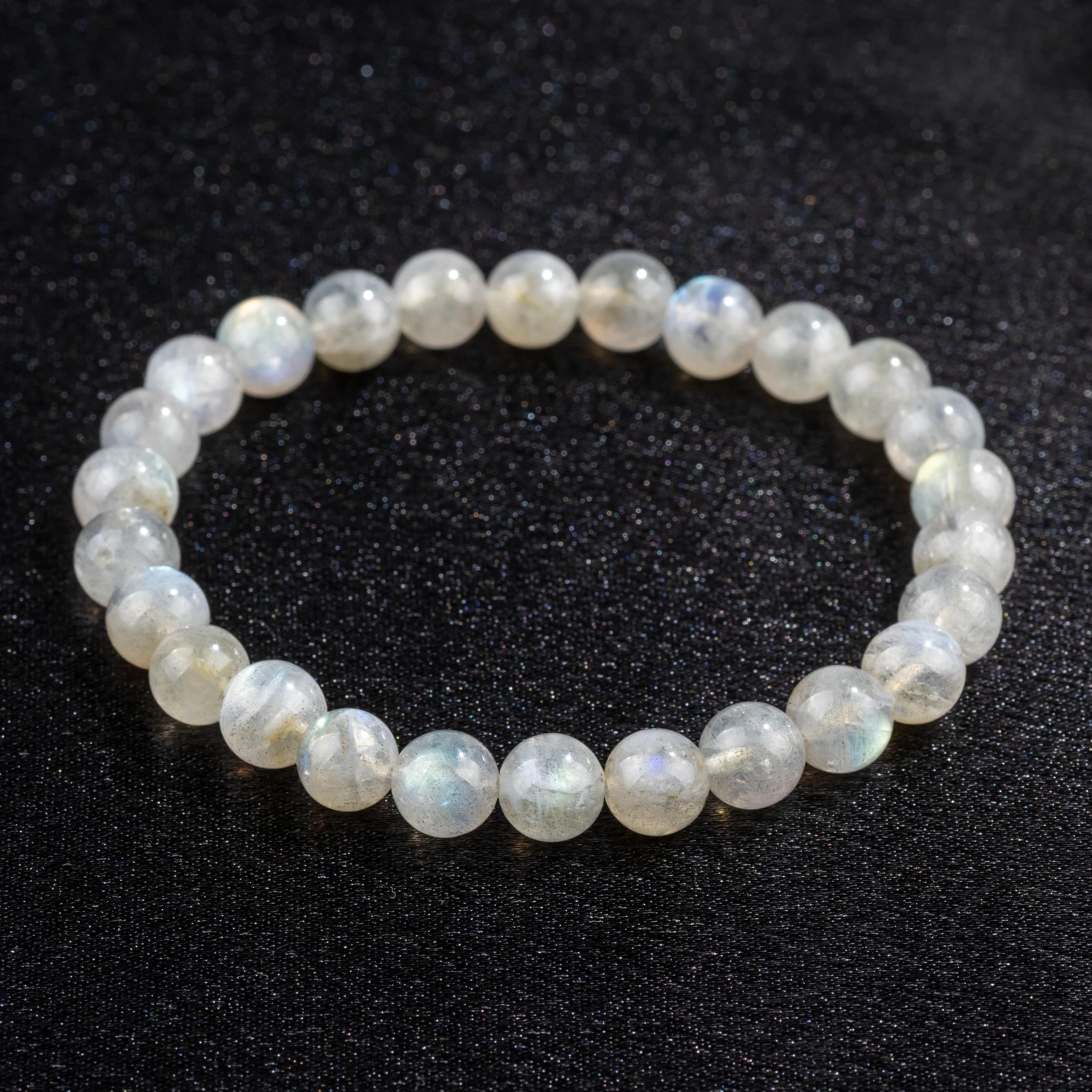 Bracelet Homme en Labradorite naturelle qualité A (boules 8mm)