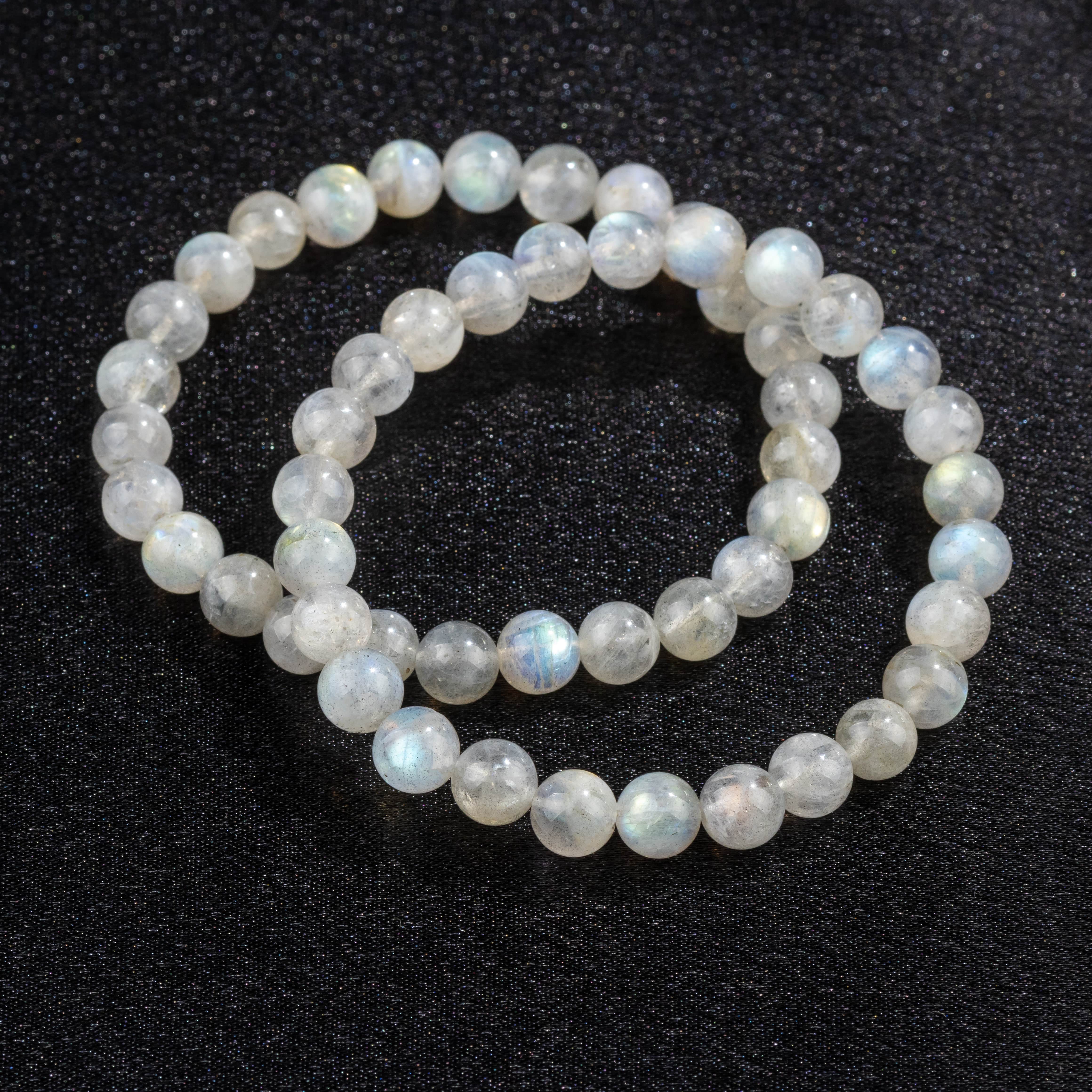 Bracelet Homme en Labradorite naturelle qualité A (boules 8mm)