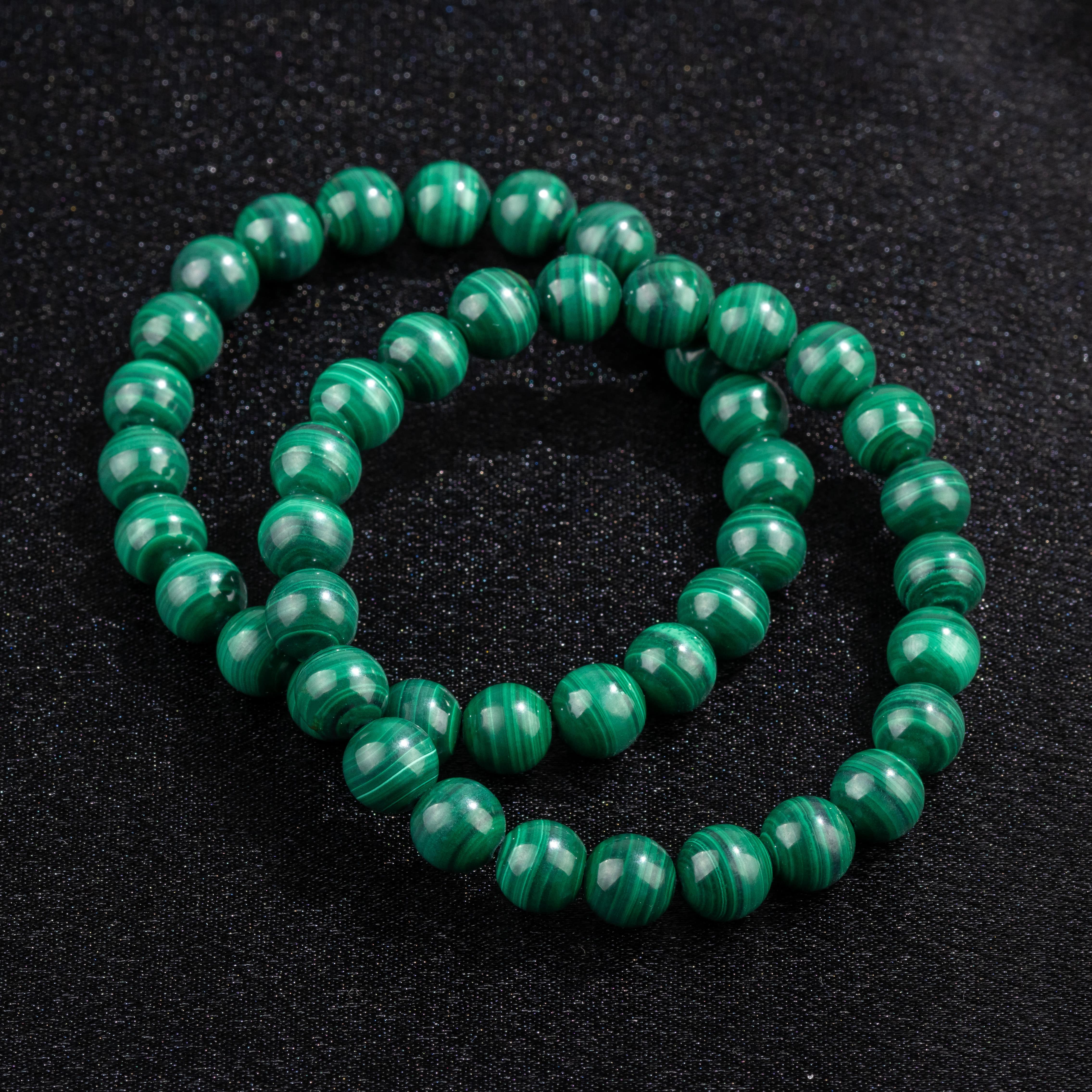 Bracelet en Malachite - Apaisement et Libération Émotionnelle - Qualité A