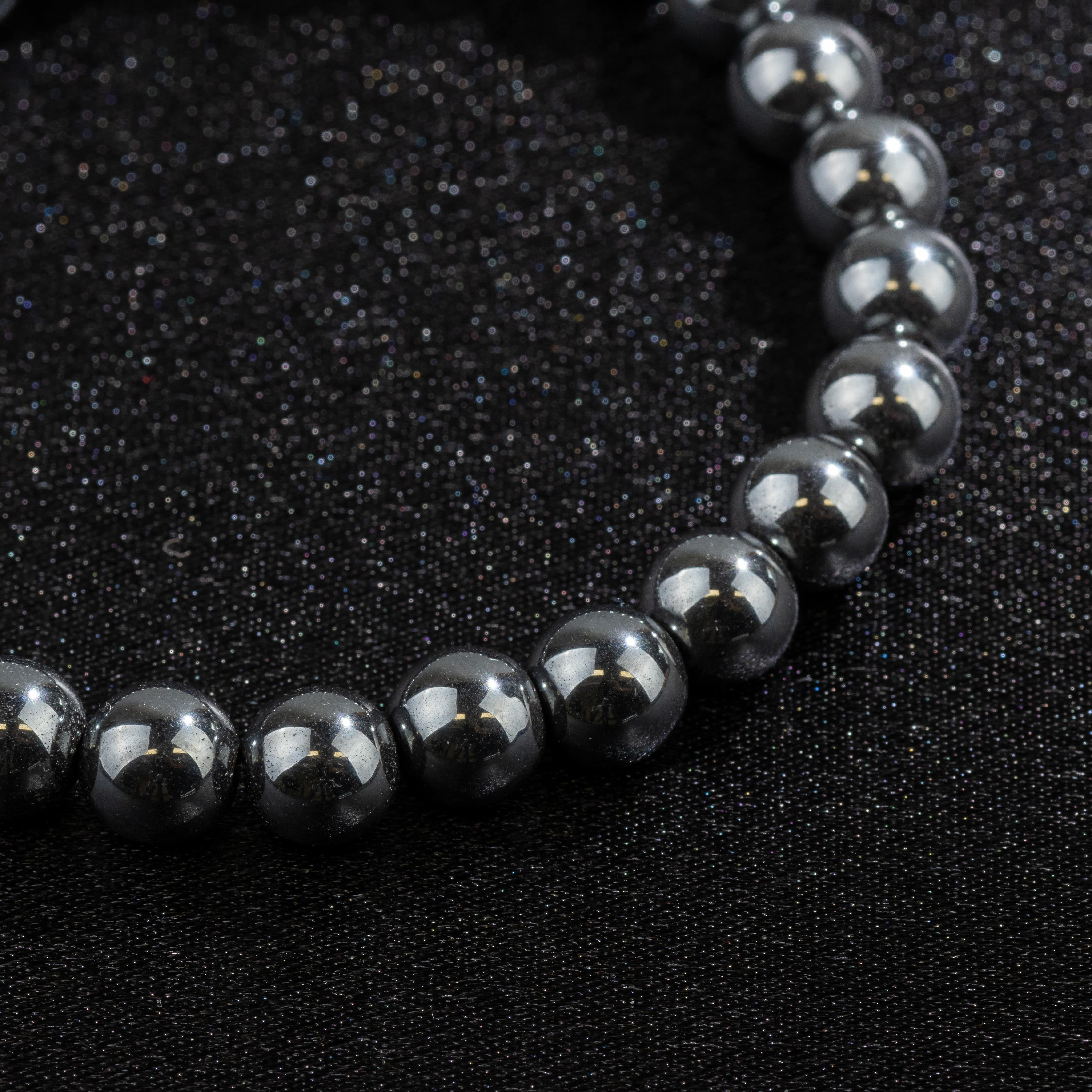 Bracelet Homme en Hématite naturelle qualité A (boules 8mm)