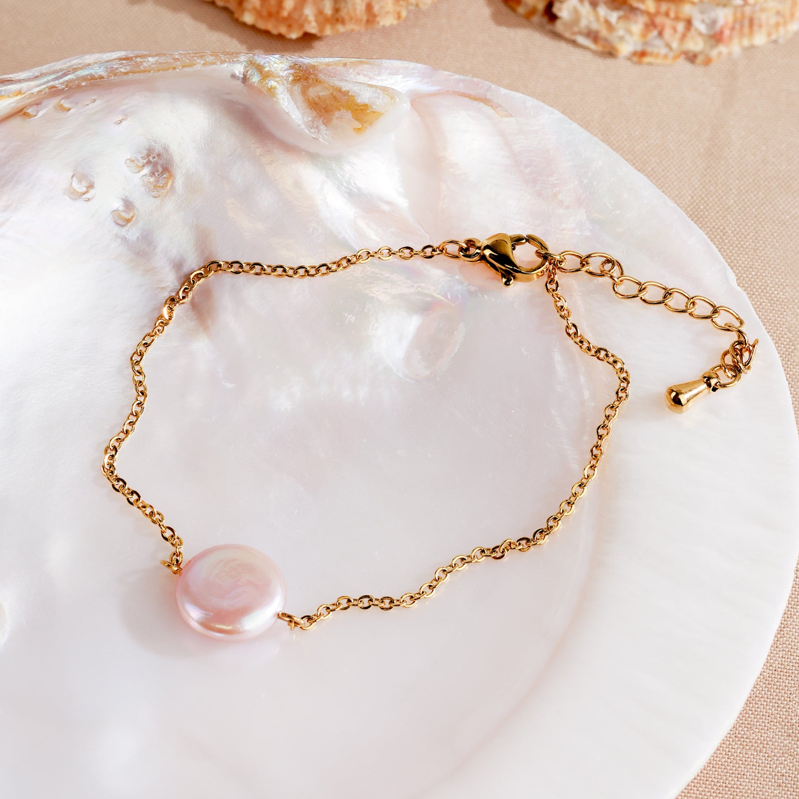 Bracelet Perla – Véritable perle organique & dorure 18K